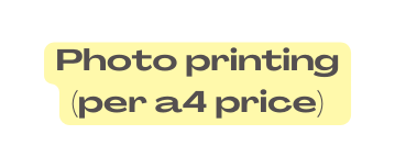 Photo printing per a4 price